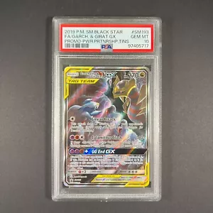 Pokemon Garchomp & Giratina GX SM193 Tag Team Black Star Promo Gem Mint PSA 10 - Picture 1 of 2