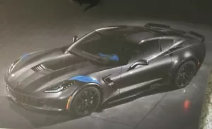 Nuevo póster de coche gris oscuro Chevrolet Corvette 24""X36"". ¡Super genial! - Imagen 1 de 1