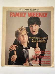 Very Rare Beatle Paul McCartney The Daily Report-Family Weekly-August 17, 1980 - Picture 1 of 15