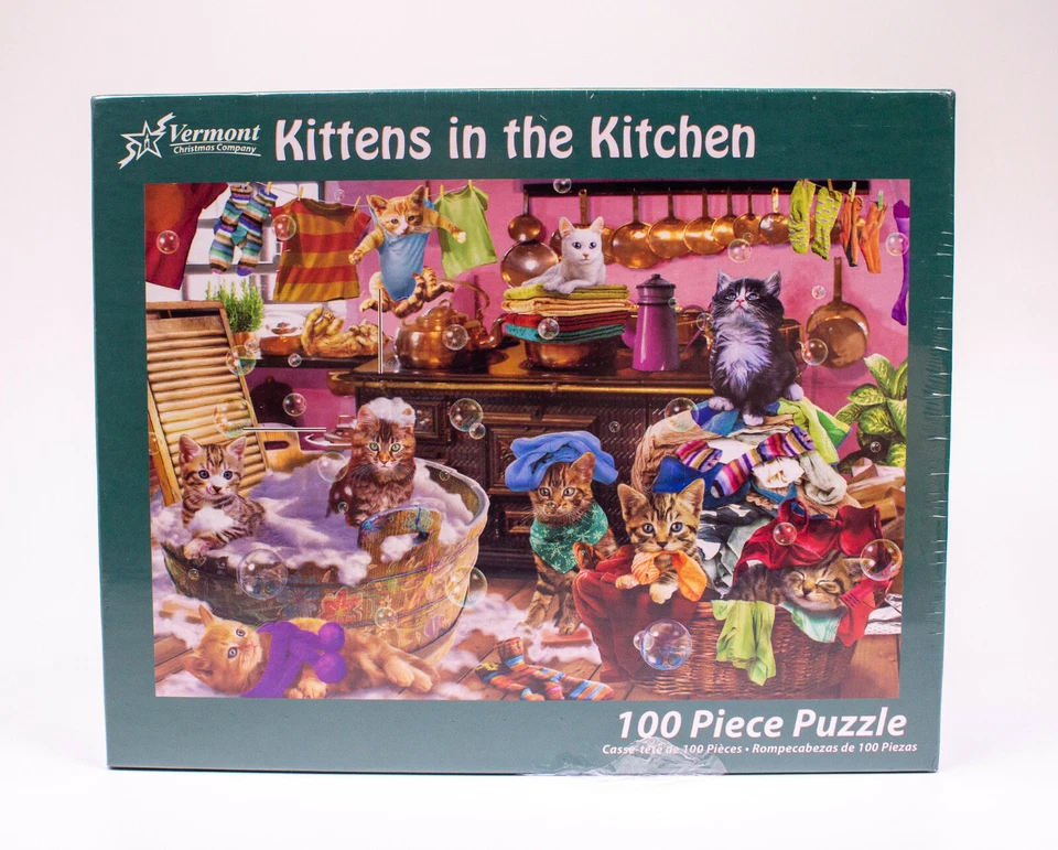 Rompecabezas para niños Gatitos en la cocina 100 piezas Foto 1 de 1