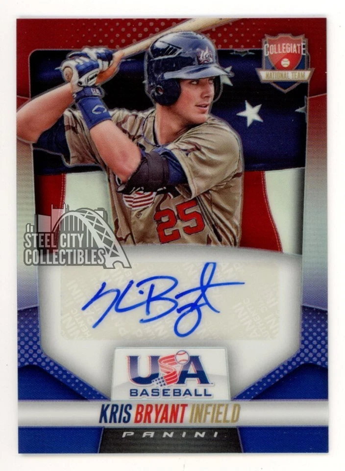 Kris Bryant 2014 Panini USA Autograph Card #50 03/25 - Image 1 of 1