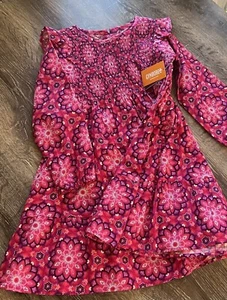 NWT! Gymboree Girls Size 6 Mandala Ruffle Dress - Spice Market - Star Ruby - Picture 1 of 4