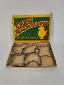 Très Vieux Biscuits Emporte-Pièce Petits Gâteaux Pâques Noël Ovp Publicité À - Foto 1 di 3