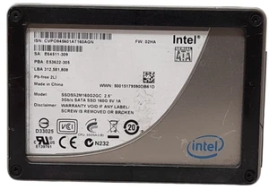 Intel SSDSA2M160G2GC 160GB SATA 2.5" 79% Health SSD Solid State Drive - Afbeelding 1 van 2