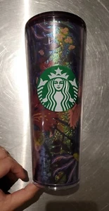 Starbucks 24 oz Tumbler Lid Cup Fall 2021 Rising Floral Cold Cup Limited Edition - Picture 1 of 9