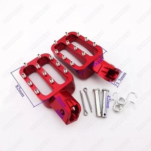 Red Pitbike Footpegs Foot Rest Pegs For XR50 CRF50 IMR Pitster YCF Dirt Pit Bike - Bild 1 von 7