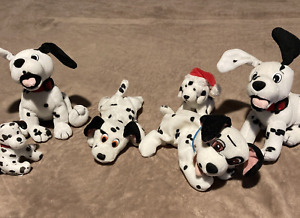 Disney Lot of 6 Dalmatians Puppies Plush Adorable Stuffed Animal Toy Dolls