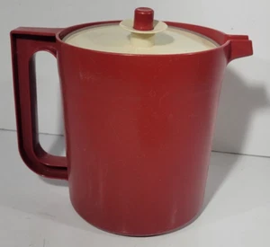Coperchio bottone vintage brocca Tupperware 1,5 quarti rosso 1575-3 - Foto 1 di 4