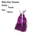 10X Silky Key Tassels, Cushions, Blinds,Bibles , Curtains,Purple