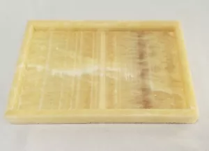 Honey Onyx Charcuterie Tray 10" × 6 3/4" Beautiful Honey Onyx perfect gift. - Picture 1 of 8