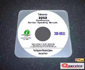 Tektronix TEK 2252 Service + Bediener + PRG Handbuch CD mit kompletten A3 Diagrammen - Bild 1 von 1