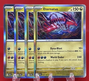 4x JCC Pokémon Eternatus 141/191 Surging Sparks Holo Raro Inglés 2024 Casi Nuevo - Imagen 1 de 1