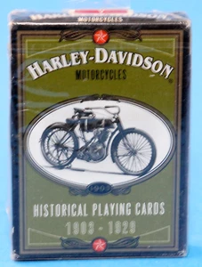 Harley-Davidson Motorcycles Playing Cards Historical 1903-1929 New Sealed VTG - Picture 1 of 4