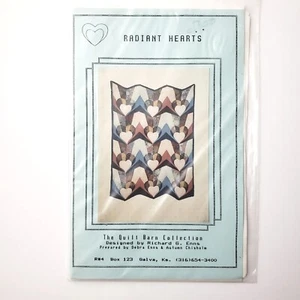 The Quilt Barn Collection Radiant Hearts Quilt Pattern Pieced & Applique - Bild 1 von 3