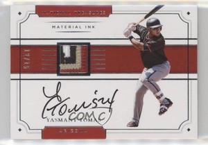 2017 Panini National Treasures Material Ink /15 Yasmany Tomas #MI-YT Auto