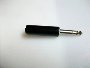 VINTAGE SWITCHCRAFT 1/4" BLACK STEREO PLUG - Picture 1 of 3