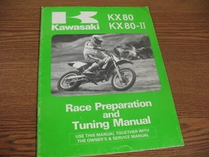 NEW KAWASAKI RACE PREPARATION & TUNING MANUAL KX80 99920-1390-01 (K-1772) - Bild 1 von 5