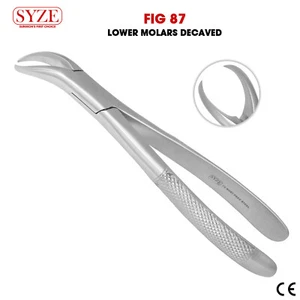 Pinzas de extracción dental Fig.87 molares inferiores alicates de extracción de dientes descavados CE - Imagen 1 de 3