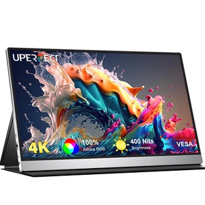 UPERFECT 15,6 Zoll 4K Tragbarer Monitore Zweiter UHD Bildschirm 100% Adobe RGB - Afbeelding 1 van 10
