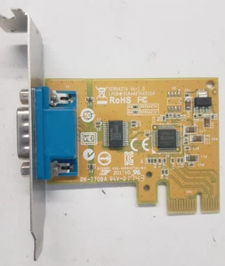 Scheda seriale RS232 DB9 Dell 0NT0HM 05R3FC basso profilo pci-express X1 - Picture 1 of 2