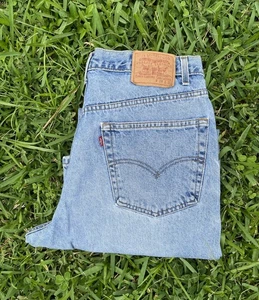 Vintage 90s 550 Levis Relaxed fit straight leg jeans 38x31  (Actual 36x30) - Picture 1 of 8