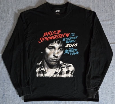 Bruce Springsteen The River Tour 2016 Concert LS T-Shirt Tee Black, Adult Large - Image 1 of 4