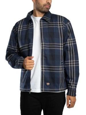 Dickies Men's Petersburg Zip Overshirt, Blue - Image 1 of 4