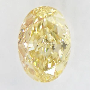 Diamante con forma ovalada natural elegante amarillo marrón VS2 IGI certificado 0,57 quilates - Imagen 1 de 6