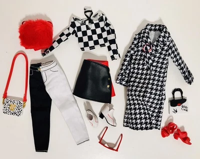 Disney ILY 4Ever Inspired by Cruella DeVil Fashion Doll Outfits Red Black White - Image 1 of 3