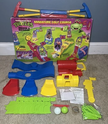 VTG 1990 TMNT Teenage Mutant Ninja Turtle Miniature Golf Set New Incomplete READ - Image 1 of 4
