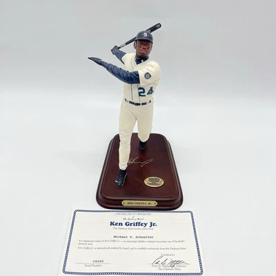 Rare Ken Griffey Jr Danbury Mint Seattle Mariners All-Star Figurine W/box & Cert - Image 1 of 4