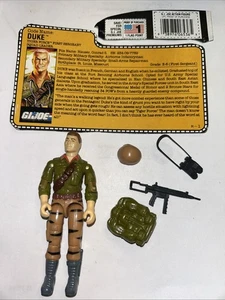1988 Vintage GI Joe  Tiger Force DUKE v2 Figure Complete w/ File Card SL - Picture 1 of 4