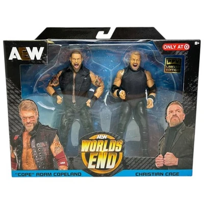 Figuras AEW World's End Cope Adam Copeland y Christian Cage PPV Objetivo Exclusivo Foto 1 de 4