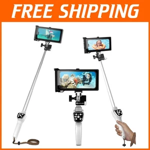 Waterproof Extendable Selfie Stick with Bluetooth Remote for Adventure Lovers - Photo 1 sur 10