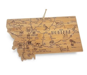 NUEVA Tabla de Cortar Montana Charcutería Queso Totalmente Bambú - Imagen 1 de 4