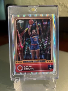 2024 Topps Chrome McDonald's All-American RayWave Refractor #10 Sarah Strong - Picture 1 of 6