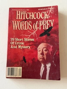 VINTAGE ALFRED HITCHCOCK'S WORDS OF PREY - 1986 Vintage Crime Digests - Picture 1 of 2