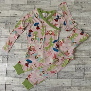 Hanna Andersson Girls Santa Lucia Christmas Angel Long John Pajamas Size 5T - Picture 1 of 9