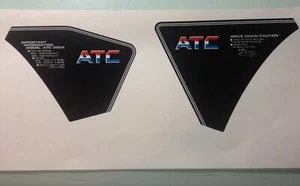 Honda 350X ATC Side Decals for OEM fenders  86 1986 ATC350X 85 1985 H376 - Picture 1 of 2