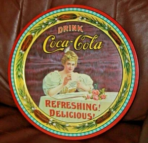  SALE !! NEW OLD STOCK COCA COLA 75 YEARS ROUND TRAY Birmingham AL  Hilda Clark - Picture 1 of 5