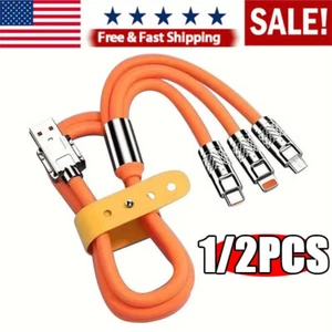 3 in 1 Fast Charging Cable Cell Phone Charger Cord For iPhone Type C Micro USB - Picture 1 of 23
