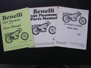 BENELLI / MOTOBI / GUZZI 250cc PHANTOM ELETTRONICA PARTS & OWNERS MANUALS COSMO - Bild 1 von 2