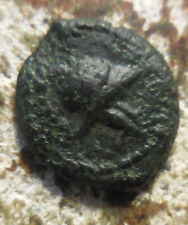 Antiochos Vii. 138-129 Bc. Mint of Ascalon under Seleucids, Macedonian Helmet