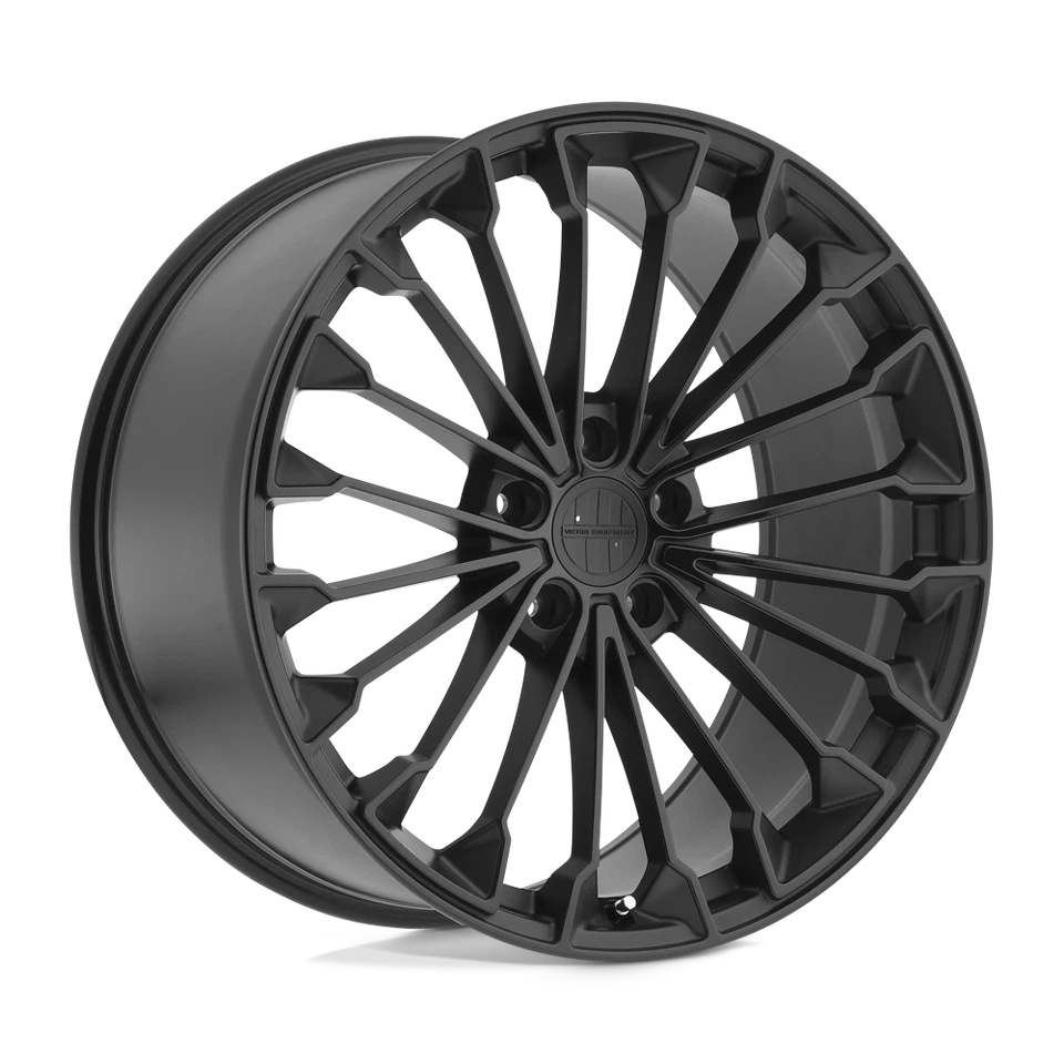 Conjunto de 4 rodas Victor Equipment WURTTEMBURG 18X11 5X130 PRETO FOSCO PRETO BRILHANTE - Imagem 1 de 1