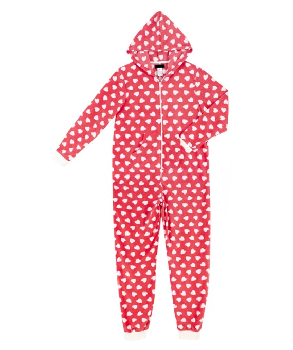 Mono para mujer con capucha adulto estampado con cremallera 1 mono pijama polar cepillado Foto 1 de 1