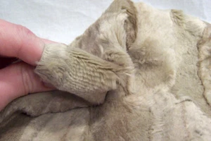 Sassy Bears Long Pile Rayon Bear Fur Fabric - LIGHT TAN 12"x56" (LPR14) - Picture 1 of 1