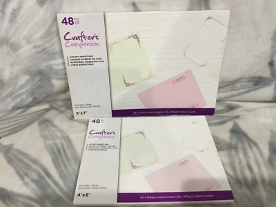 Crafters Companion- Card Luxury Insert Pad - 4x6 & 5"x7" Bundle New 778237 - Image 1 of 4