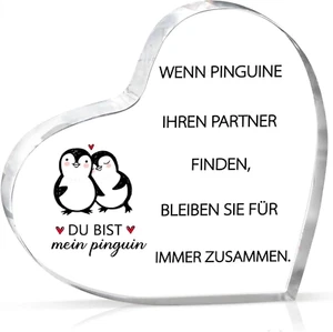 1 Stück Valentinstag-Geschenk für Ihn Sie Gravur Acrylplakette Ich Liebe Dich Ge - Bild 1 von 7