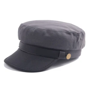 Kappe Kadett Militär Marine Matrose flach Sonnenhut Vintage UK Herren Damen Armee Leder - Bild 1 von 19