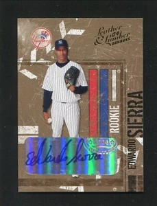 #171 EDWARDO SIERRA, Yankees - 2004 Donruss Leather & Lumber autograph 221954e - Picture 1 of 3